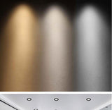 QIUBOSS Modern LED Grille Light AC220V Recessed Led Downlight Dimmable Household Spotlight 30W Embedded Lighting Lamp for Indoor