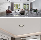 QIUBOSS Modern LED Grille Light AC220V Recessed Led Downlight Dimmable Household Spotlight 30W Embedded Lighting Lamp for Indoor