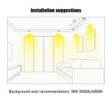 QIUBOSS Modern LED Grille Light AC220V Recessed Led Downlight Dimmable Household Spotlight 30W Embedded Lighting Lamp for Indoor