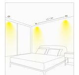 QIUBOSS Modern LED Grille Light AC220V Recessed Led Downlight Dimmable Household Spotlight 30W Embedded Lighting Lamp for Indoor