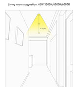 QIUBOSS Modern LED Grille Light AC220V Recessed Led Downlight Dimmable Household Spotlight 30W Embedded Lighting Lamp for Indoor