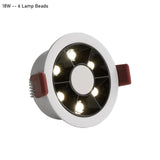 QIUBOSS Modern LED Grille Light AC220V Recessed Led Downlight Dimmable Household Spotlight 30W Embedded Lighting Lamp for Indoor