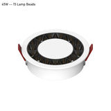 QIUBOSS Modern LED Grille Light AC220V Recessed Led Downlight Dimmable Household Spotlight 30W Embedded Lighting Lamp for Indoor