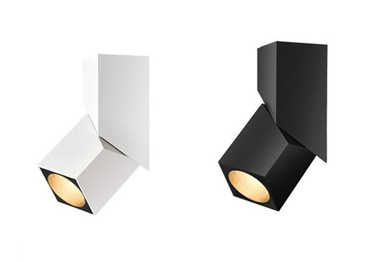 Folding 360 rotating downlight 3W 7W 12W 15W,85-265V surface mounted downlight LED background light indoor lighting