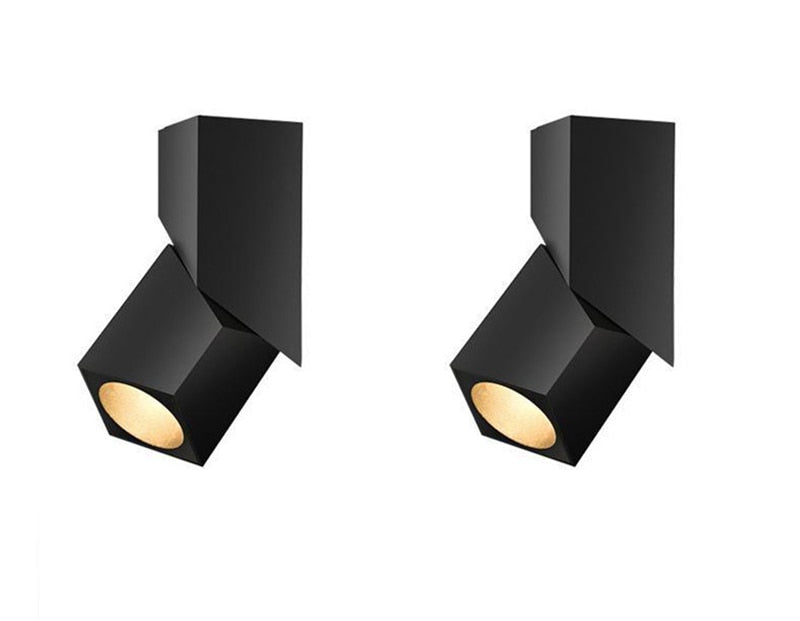 Folding 360 rotating downlight 3W 7W 12W 15W,85-265V surface mounted downlight LED background light indoor lighting