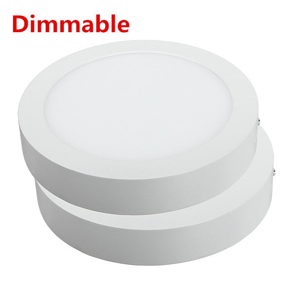 Warm/Natural/Cool White Optional 10pcs/lot 9W 15W 25W AC85-265V Round Dimmable Ceiling Surface Mounted LED DownLight