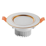 NEARCAM LED Downlight 5W 7W Embedded Round LED Spotlight AC 220V 230V 240V Indoor Lighting Warm White Cool White Tri-color Light