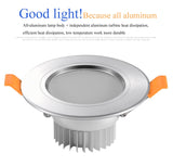 NEARCAM LED Downlight 5W 7W Embedded Round LED Spotlight AC 220V 230V 240V Indoor Lighting Warm White Cool White Tri-color Light