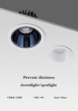 New Recessed Anti Glare COB LED Downlights 7W/10W/12W/15W LED Ceiling Spot Lights AC85~265V Background Lamps Indoor Lighting