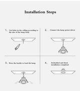 New Recessed Anti Glare COB LED Downlights 7W/10W/12W/15W LED Ceiling Spot Lights AC85~265V Background Lamps Indoor Lighting