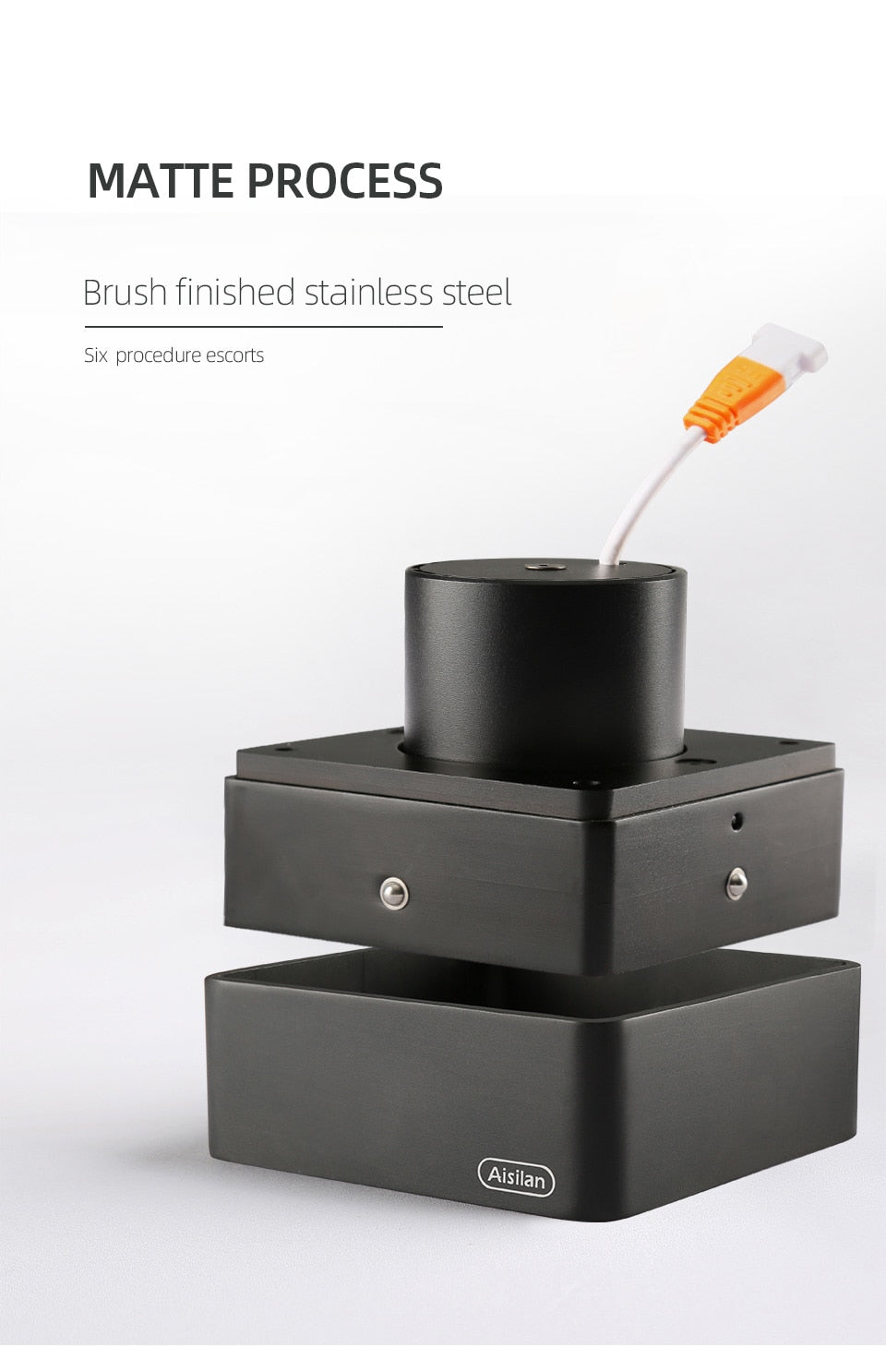 Aisilan LED ultra-thin surface mounted downlight without main light ceiling spot light Square Recessed Lamp living room  bedroom