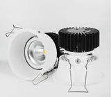 Dimmable Recessed Narrow Border Anti-glare COB LED Downlights AC85-265V 9W 12W 15W 20W LED Ceiling Lamps Hotel Villa Lighting