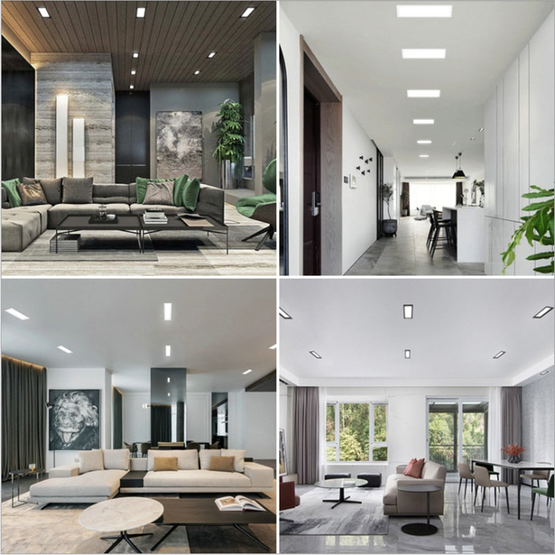 LED Panel Light Recessed LED Downlight Super Bright Energy Saving AC110V 220V Home Indoor Lighting