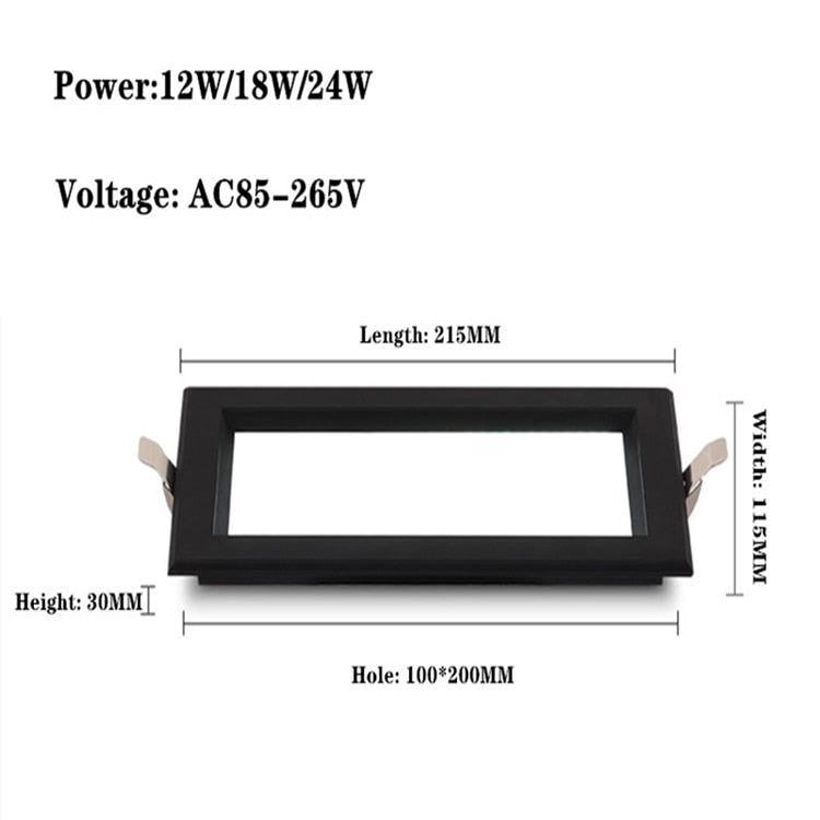 LED Panel Light Recessed LED Downlight Super Bright Energy Saving AC110V 220V Home Indoor Lighting