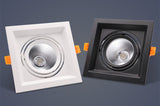 Dimmable High Quality Square 10W 15w 20W COB Ceiling Lamp Recessed LED DownLight LED Spotlight Indoor Lighting