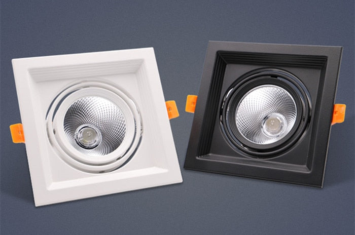 Dimmable High Quality Square 10W 15w 20W COB Ceiling Lamp Recessed LED DownLight LED Spotlight Indoor Lighting