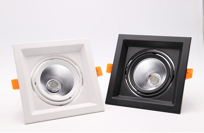 Dimmable High Quality Square 10W 15w 20W COB Ceiling Lamp Recessed LED DownLight LED Spotlight Indoor Lighting