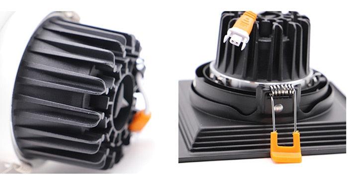 Dimmable High Quality Square 10W 15w 20W COB Ceiling Lamp Recessed LED DownLight LED Spotlight Indoor Lighting