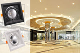 Dimmable High Quality Square 10W 15w 20W COB Ceiling Lamp Recessed LED DownLight LED Spotlight Indoor Lighting