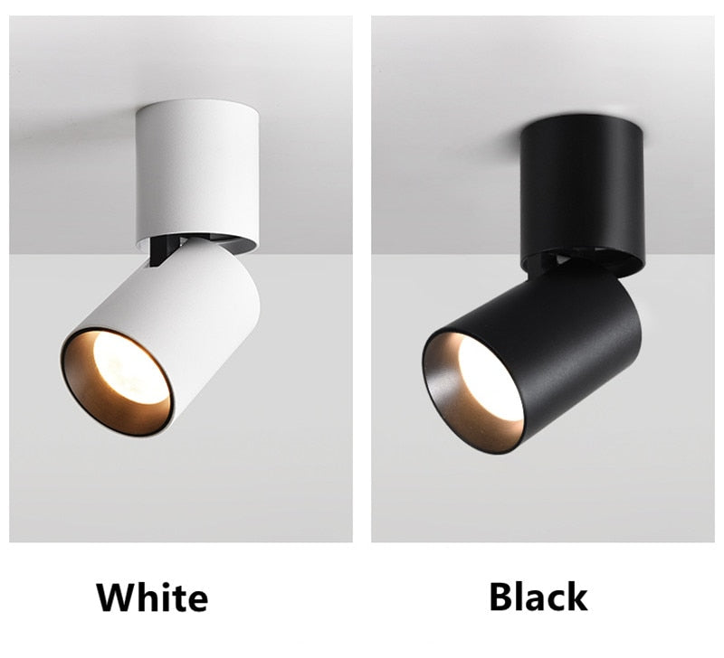 Anti-glare LED COB Downlight 12W 18W Dimmable AC110V-260V Ceiling Lamp 24W 24° Spot Light Aluminum For Store Home Lighting