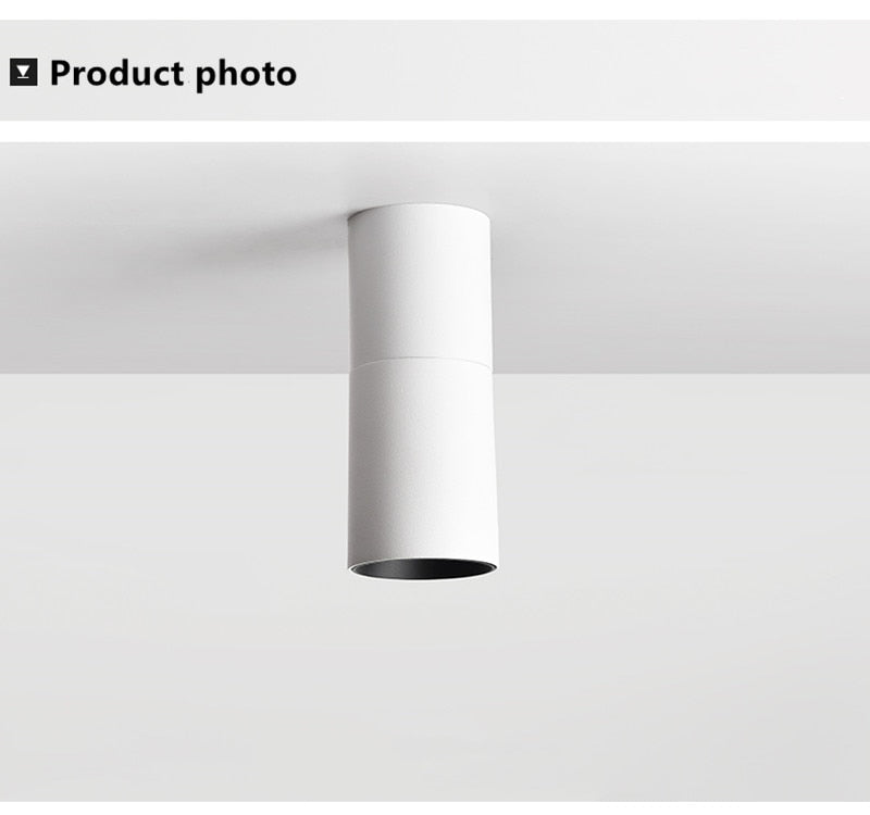 Anti-glare LED COB Downlight 12W 18W Dimmable AC110V-260V Ceiling Lamp 24W 24° Spot Light Aluminum For Store Home Lighting