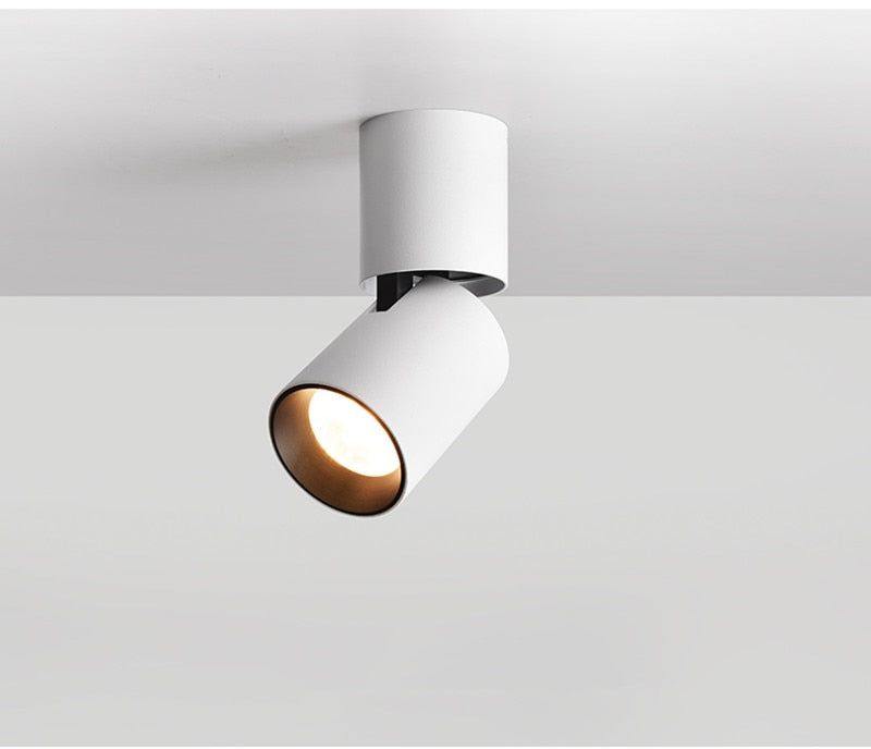 Anti-glare LED COB Downlight 12W 18W Dimmable AC110V-260V Ceiling Lamp 24W 24° Spot Light Aluminum For Store Home Lighting