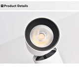 Anti-glare LED COB Downlight 12W 18W Dimmable AC110V-260V Ceiling Lamp 24W 24° Spot Light Aluminum For Store Home Lighting