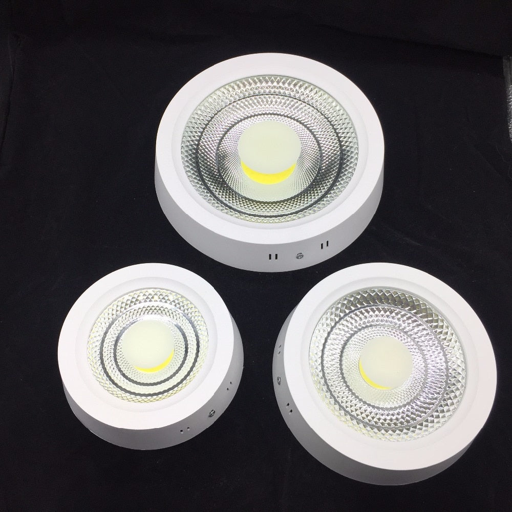Dimmable LED COB Surface Mounted Downlight 10W 15W 25W AC85-265V Ceiling Spot Light Home Decor