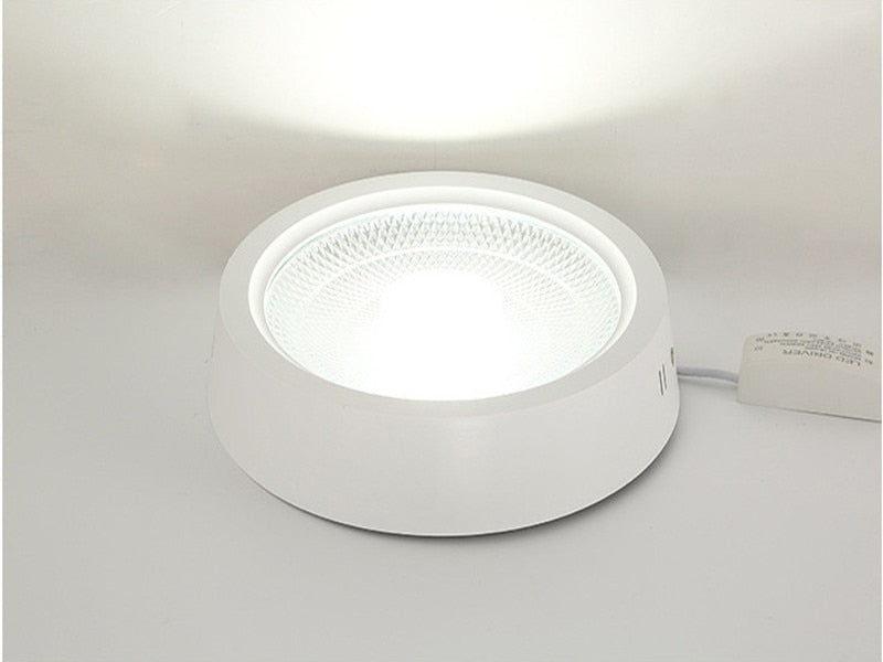 Dimmable LED COB Surface Mounted Downlight 10W 15W 25W AC85-265V Ceiling Spot Light Home Decor