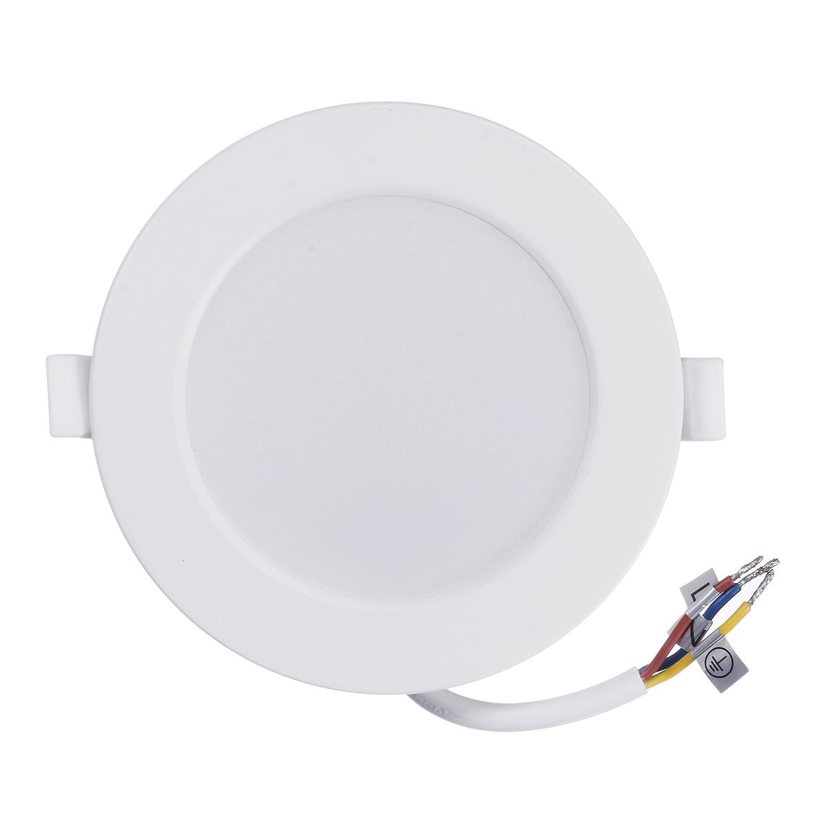 KingSo 6PCS LED Downlights 7W 600LM 230V 100mm 3000K IP44 Recessed Ceiling lights for Living Room Bedroom Kitchen