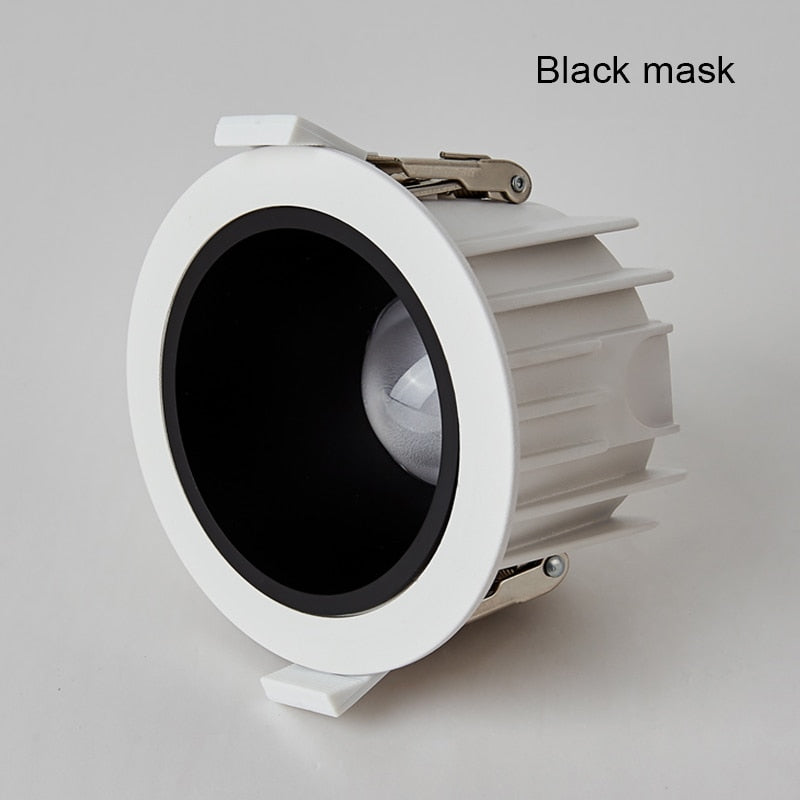 Embedded Ceiling Led Downlight 15W Home Hotel Villa Waterproof Anti-Fog and Moisture-Proof Super Bright Cob Anti-Glare Downlight