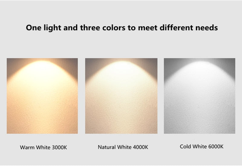 Dimmable Anti-Glare Downlight Embedded 7W 9W 12W 15W 18W Adjustable Angle Home Living Room Background Wall LED Spotlight