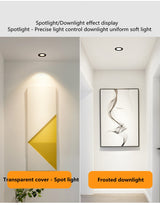 Dimmable Anti-Glare Downlight Embedded 7W 9W 12W 15W 18W Adjustable Angle Home Living Room Background Wall LED Spotlight