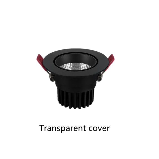 Dimmable Anti-Glare Downlight Embedded 7W 9W 12W 15W 18W Adjustable Angle Home Living Room Background Wall LED Spotlight