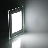 Glass led panel light Square 6w  9W 12w 18w downlights luces for home Kitchen + drive