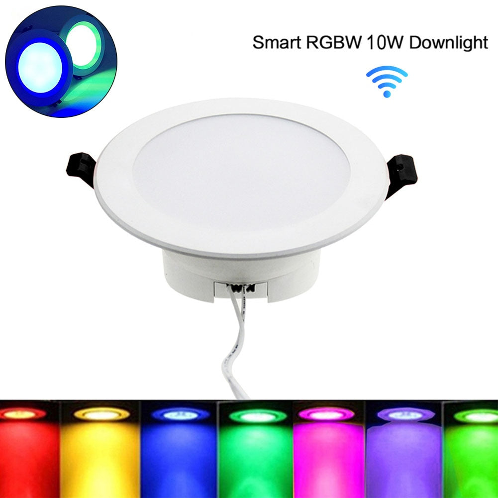 WIFI Color Change RGB Hotel Ceiling Living Room 4 Inch LED Bulb Embedded APP Control Indoor Timing Smart Downlight Super Market