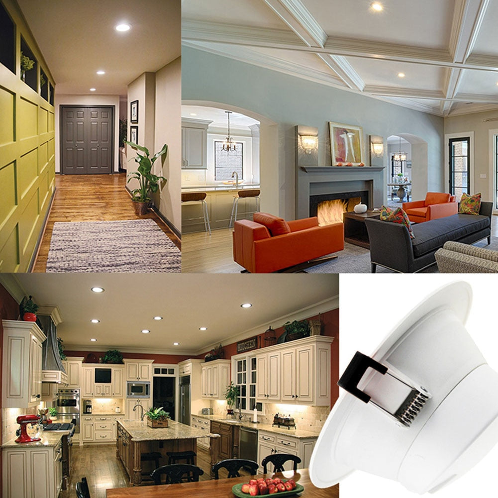 WIFI Color Change RGB Hotel Ceiling Living Room 4 Inch LED Bulb Embedded APP Control Indoor Timing Smart Downlight Super Market