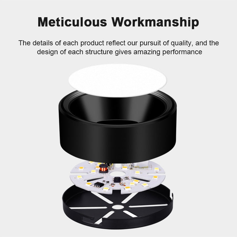 Led Downlights Round Led Spot Light 220V 110V 5/12/15/18W Downlight Ceiling Spot Led Lighting Fixture for Home Kitchen Lamp