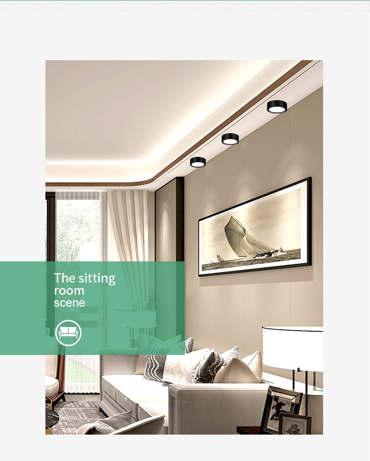 Led Downlights Round Led Spot Light 220V 110V 5/12/15/18W Downlight Ceiling Spot Led Lighting Fixture for Home Kitchen Lamp