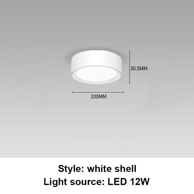 Led Downlights Round Led Spot Light 220V 110V 5/12/15/18W Downlight Ceiling Spot Led Lighting Fixture for Home Kitchen Lamp