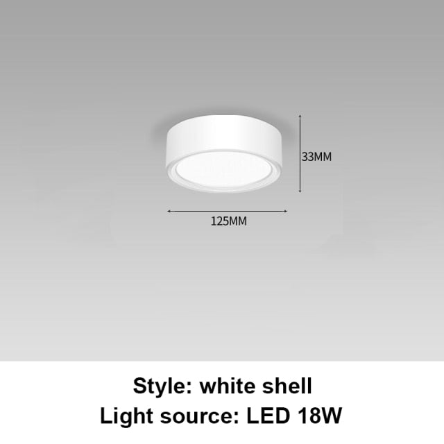 Led Downlights Round Led Spot Light 220V 110V 5/12/15/18W Downlight Ceiling Spot Led Lighting Fixture for Home Kitchen Lamp