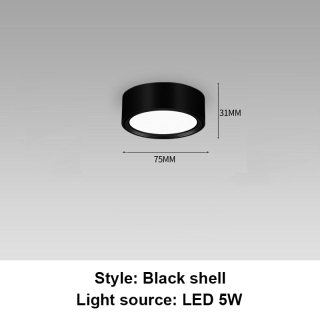 Led Downlights Round Led Spot Light 220V 110V 5/12/15/18W Downlight Ceiling Spot Led Lighting Fixture for Home Kitchen Lamp