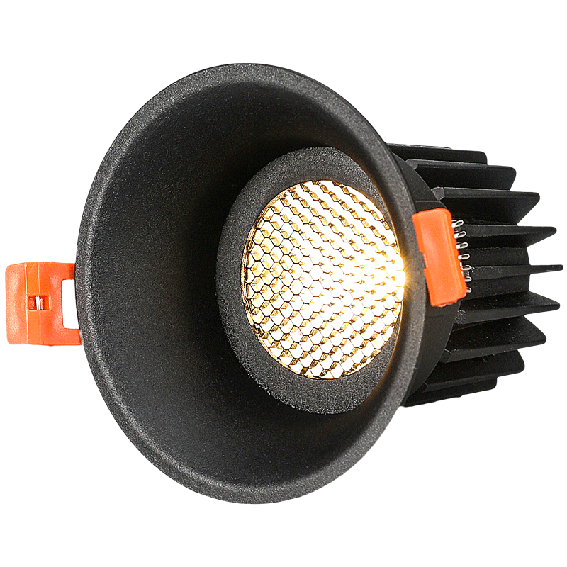 Dimmable Honeycomb Anti-glare COB Ceiling Recessed Led  Downlight 7w 12w warm white LED Wall Wash Light Hotel Villa Lighting
