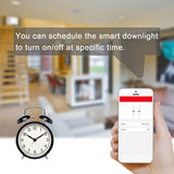 Hotel Round LED Bulb APP Control 4 Inch Super Market WIFI RGB Ceiling Smart Downlight Embedded Indoor Color Change Timing