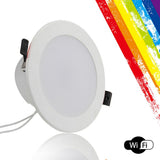 Hotel Round LED Bulb APP Control 4 Inch Super Market WIFI RGB Ceiling Smart Downlight Embedded Indoor Color Change Timing