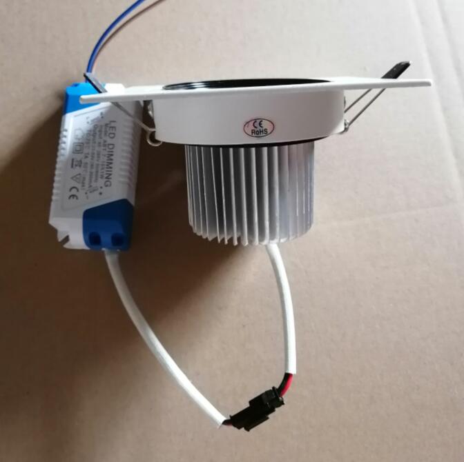 Recessed Square Dimmable LED Downlights 9W 12W 15W COB LED Ceiling Lamp AC85-265V Warm/Cold White LED Spot Lights Indoor Lighting