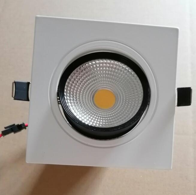 Recessed Square Dimmable LED Downlights 9W 12W 15W COB LED Ceiling Lamp AC85-265V Warm/Cold White LED Spot Lights Indoor Lighting