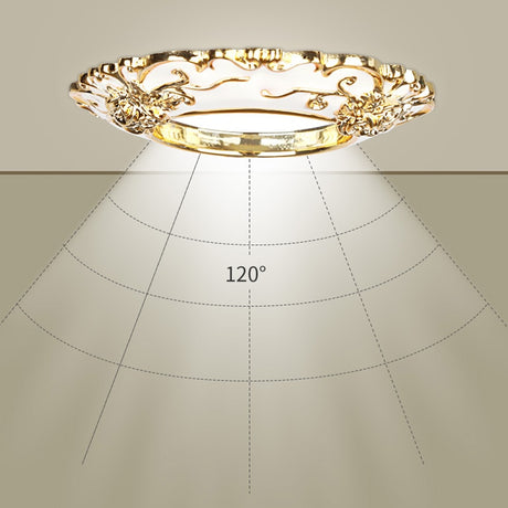 LED European Downlight Indoor 220V Spot Three Colors Dimming 5W Recessed in LED Ceiling Downlight Light Cold Warm White Lamp