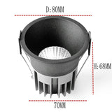 Dimmable LED Downlights COB 12pcs 10w LED Recessed Ceiling Lamp Warm Cool White LED Spot Light Free Shipping