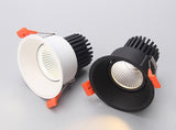 Dimmable Round Anti-Glare Led Downlight COB Ceiling SpotLight 7W 12w 15w AC85-265V Recessed Indoor Lighting Quality Assurance